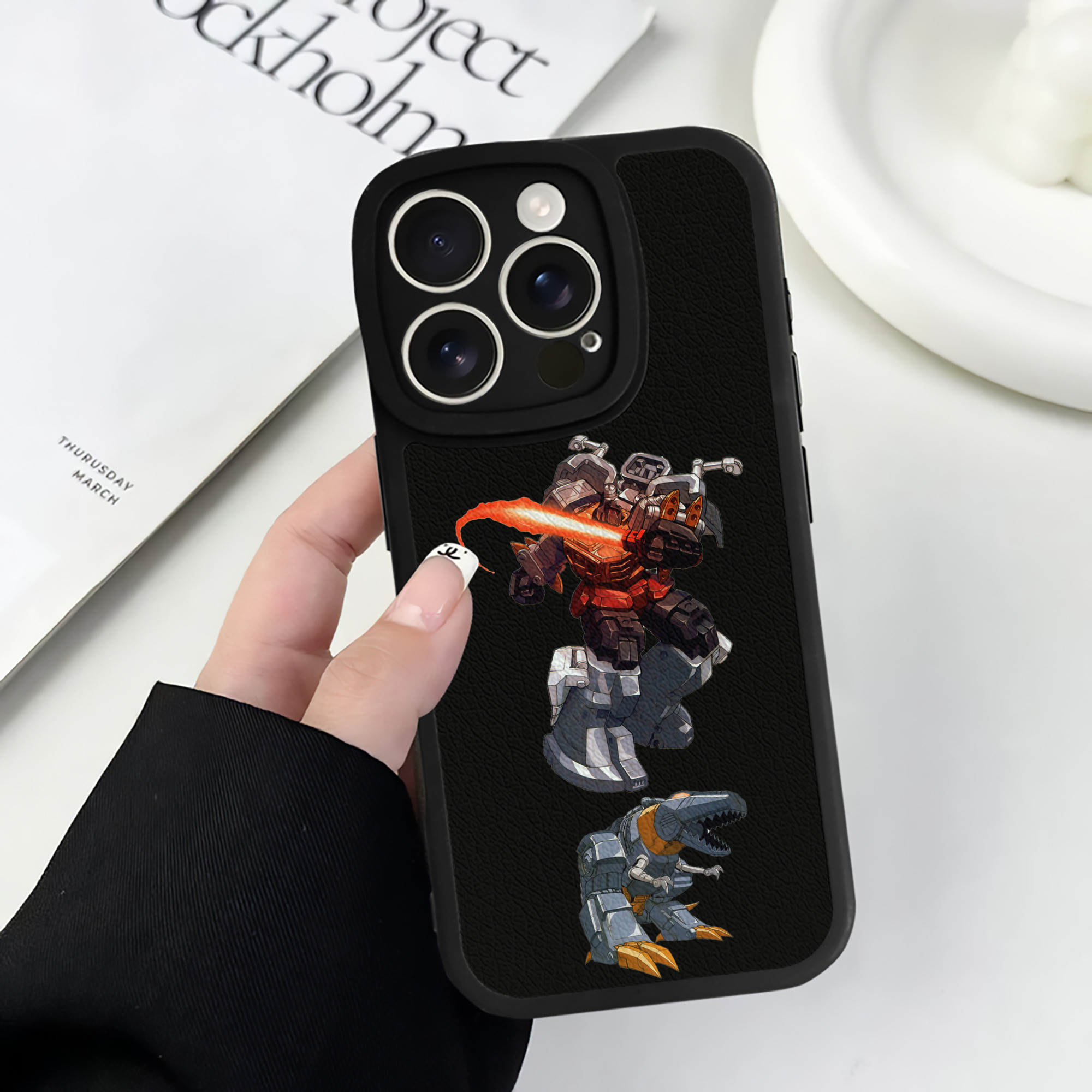 （画像用）  【iPhone 16シリーズ対応】シリコンスマホケース（レザー調） 材質：シリコン